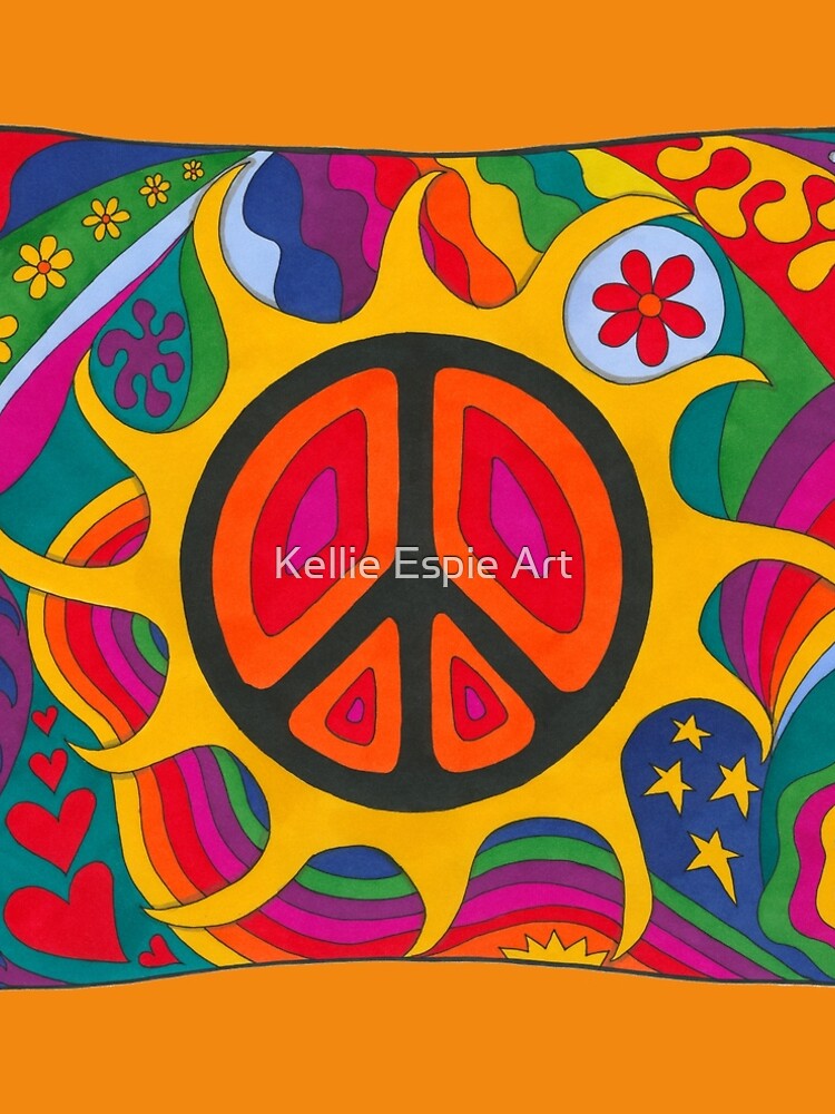 Psychedelic Flaming Peace by kelkel66