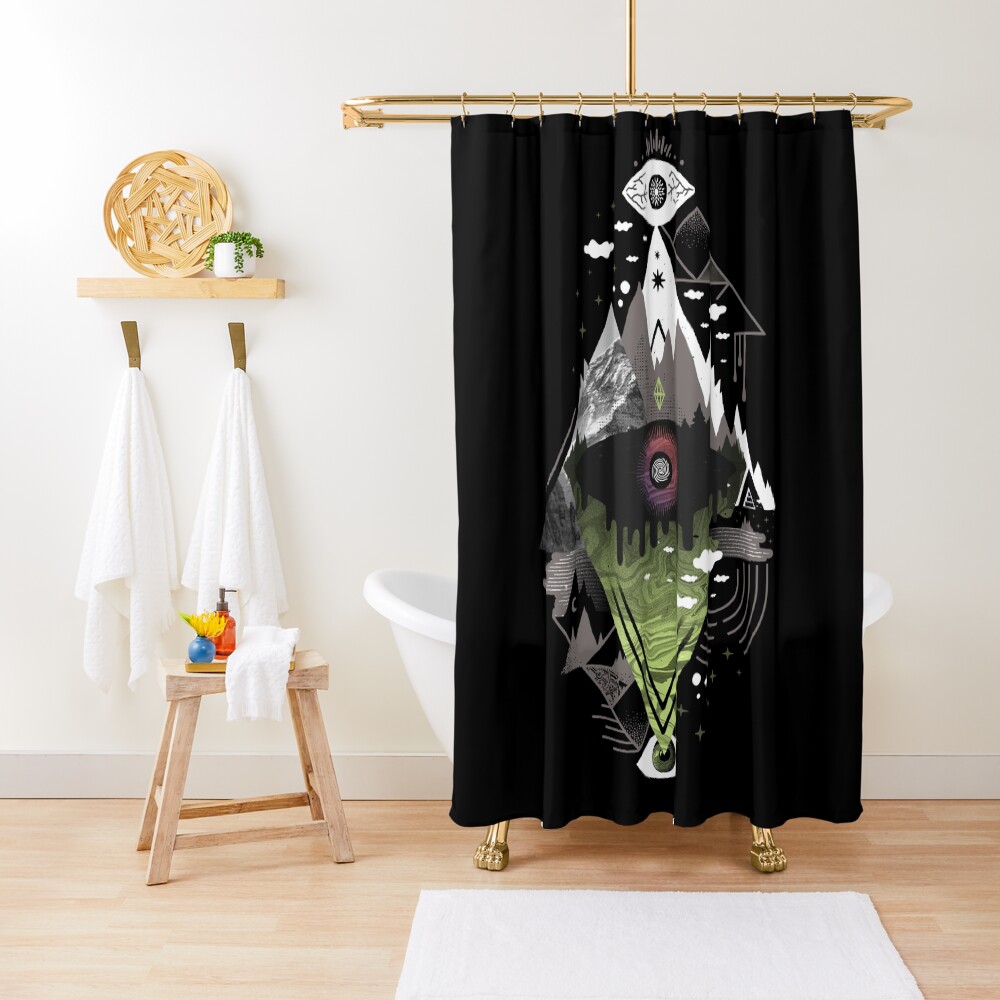 0v3r5ight_ Shower Curtain