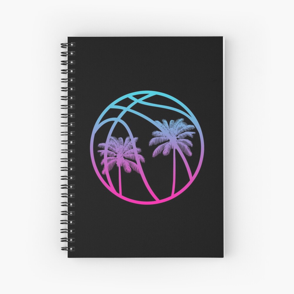 Miami Vice Basketball - Black alternate Spiral Notebook