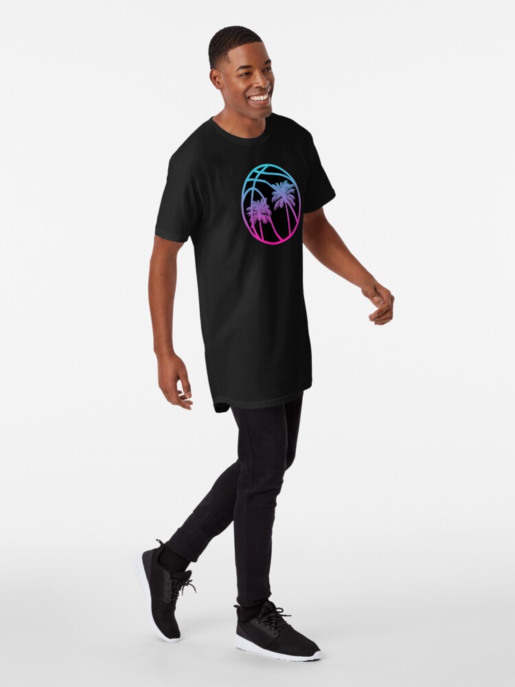 Alternate view of Miami Vice Basketball - Black alternate Long T-Shirt