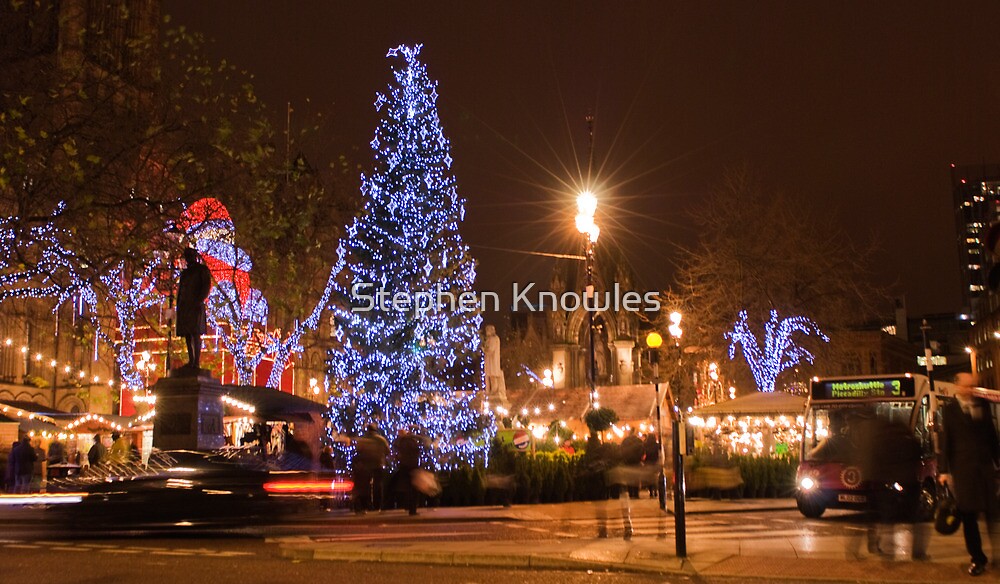 "Merry Christmas from Manchester " by Stephen Knowles | Redbubble