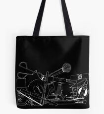 Makeup Bag Innards (black) Tote Bag