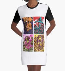 The story of the ages Complementary colours Graphic T-Shirt Dress