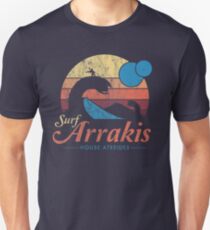 Besuchen Sie Arrakis - Vintage Distressed Surf - Dune - Sci Fi Slim Fit T-Shirt