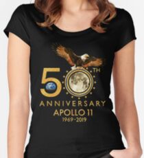 50th Anniversary Apollo 11 moon landing 1969-2019 Fitted Scoop T-Shirt