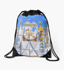 it's a small world Drawstring Bag