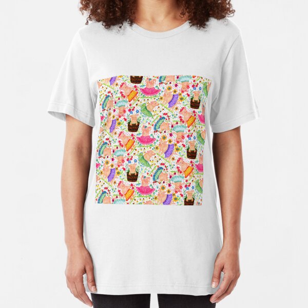 Dancing Pigs Slim Fit T-Shirt