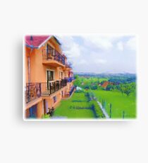 The neighbor's grass is always greener Canvas Print