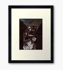 SLAYER OF MEN ! Framed Print