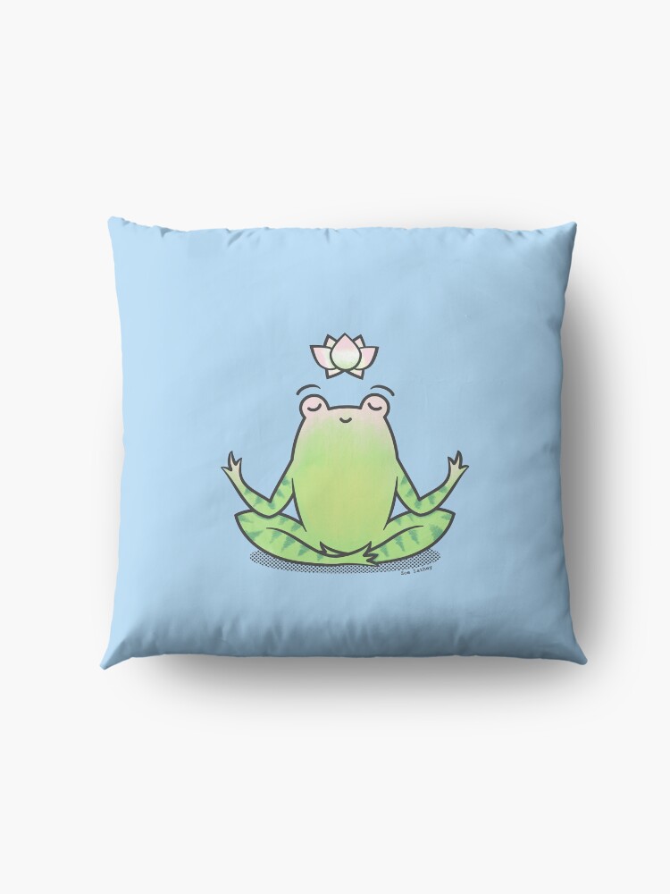 Coussin de sol ''Grenouille Yoga Zen' : autre vue