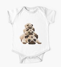 Stack of Pugs One Piece - Short Sleeve