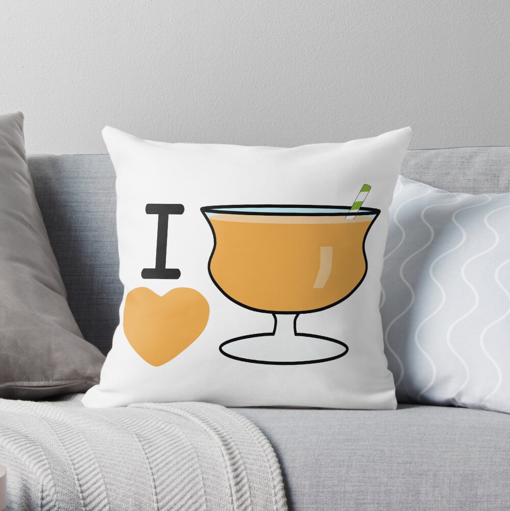 I Lubba Mango Lassi Third Culture Series Throw Pillow