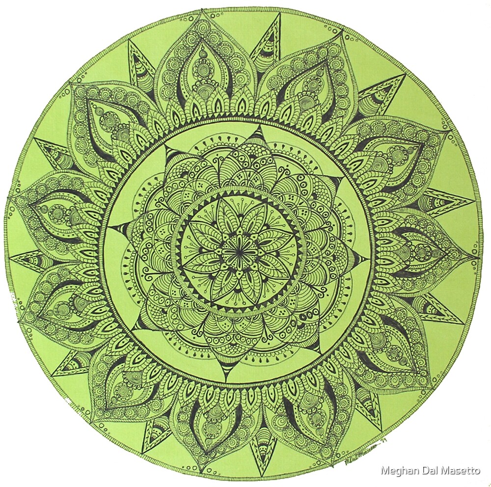 "Green Mandala Transparent Background" by Meghan Dal Masetto Redbubble