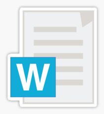 Microsoft Word Sticker Sticker