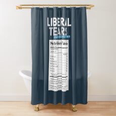 SONDERANGEBOT Liberale / Demokratische Tränen aus dem Salzminen-Logo mit salzigen Tränen ergänzen die Fakten - Online-Shop Duschvorhang