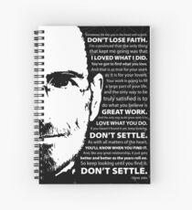 Steve Jobs–Don't Settle Spiral Notebook