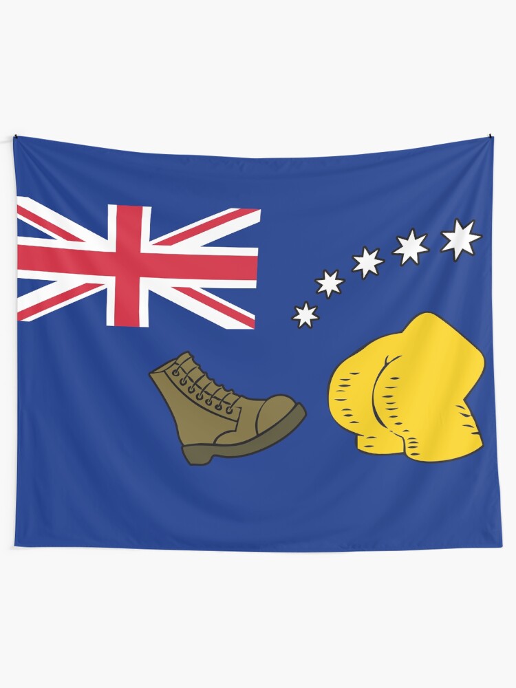 Alternate view of New Australia Flag Wall Tapestry