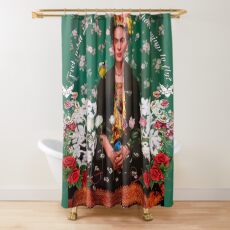 Wings to Fly Frida Kahlo Shower Curtain