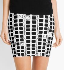 Into the Woods Leaves black Mini Skirt