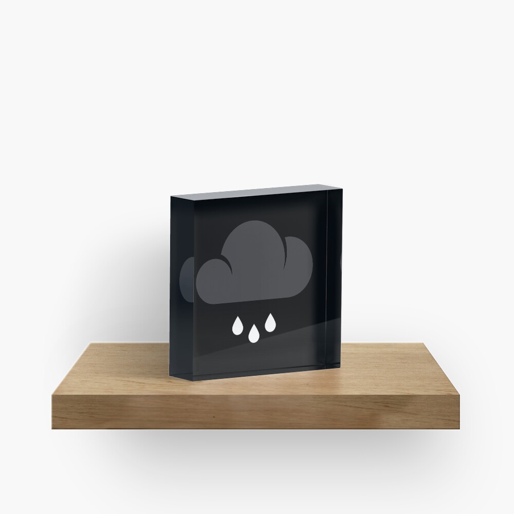 Cloud. Acrylic Block