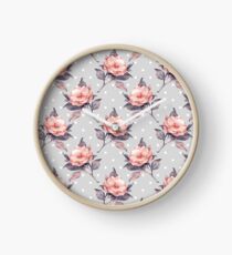 Vintage floral pattern Clock