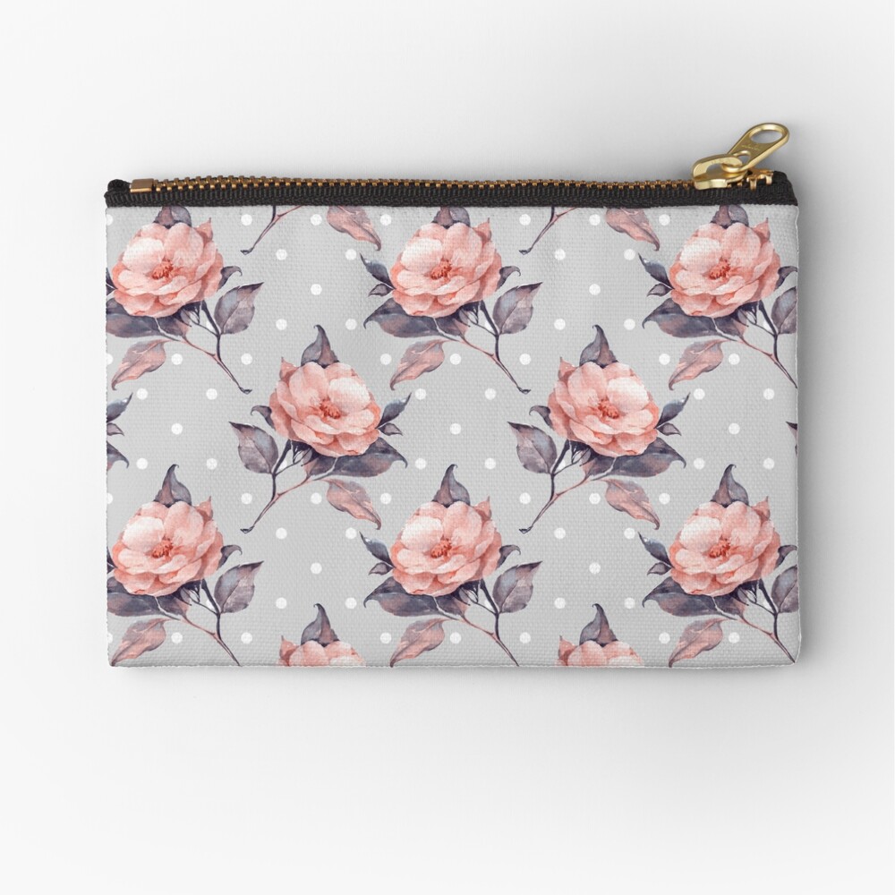 Vintage floral pattern Zipper Pouch
