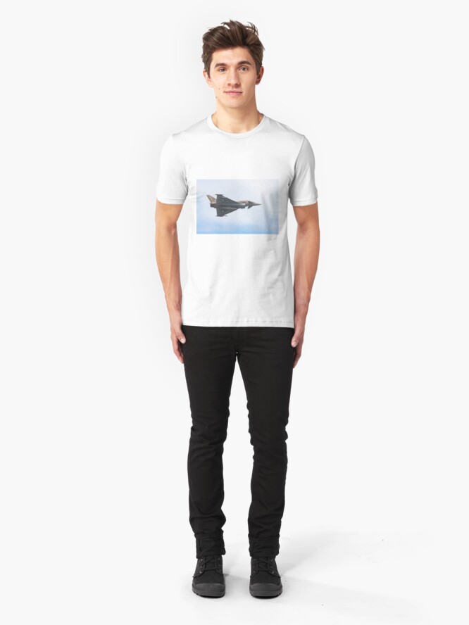 Alternate view of FRG4 Typhoon Eurofighter Jet Fighter Plane Slim Fit T-Shirt
