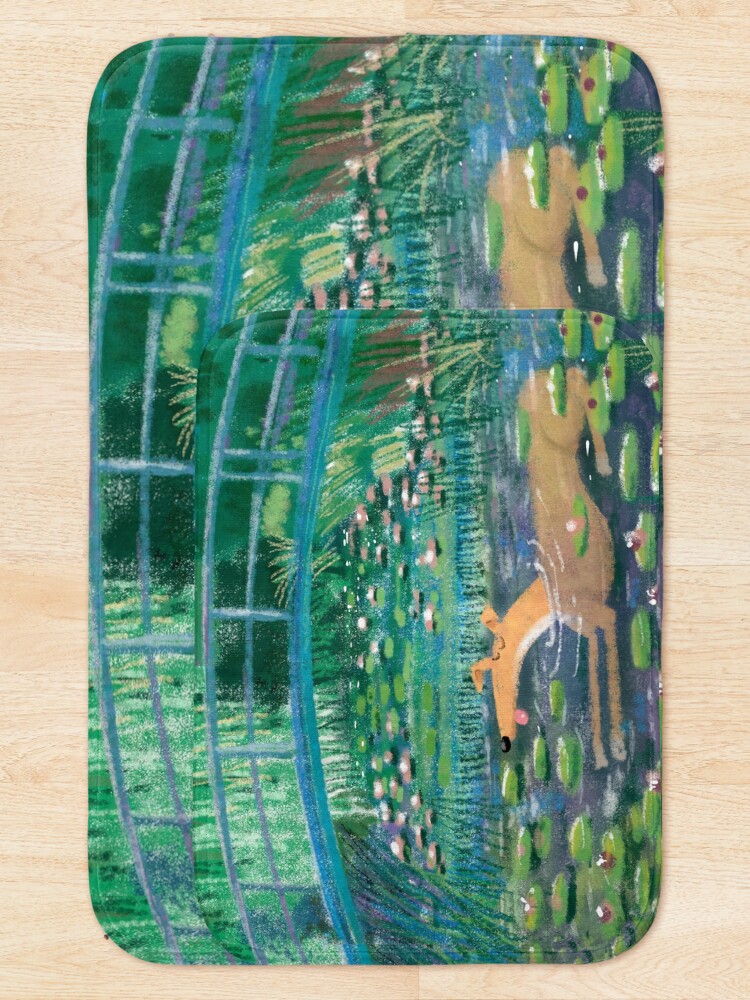 Alternate view of Greympressionism Bath Mat