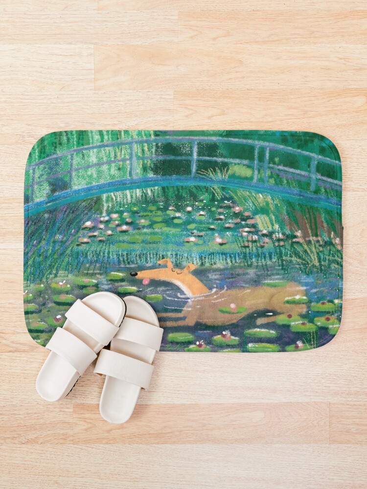 Alternate view of Greympressionism Bath Mat