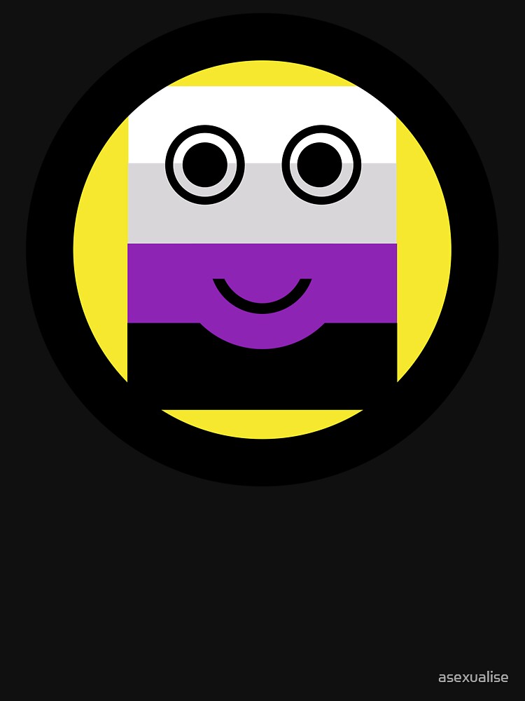 "Asexual Smiley Asexual Emoji Asexual Flag Emoji TShirt" Tshirt by