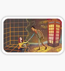 Let's Go - Abed & Annie Sticker