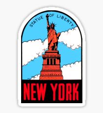 Freiheitsstatue New York Vintage Travel Aufkleber Sticker