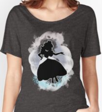 Super Smash Bros. White Peach Silhouette Women's Relaxed Fit T-Shirt