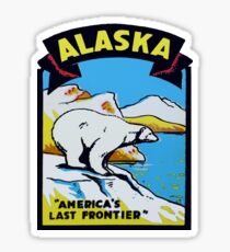 Alaska AK State Vintage Reise Aufkleber Sticker