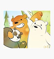 We Bare Bears Photographic Print