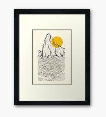 Sun Cliffs Framed Print