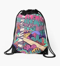 The woodland walk Drawstring Bag
