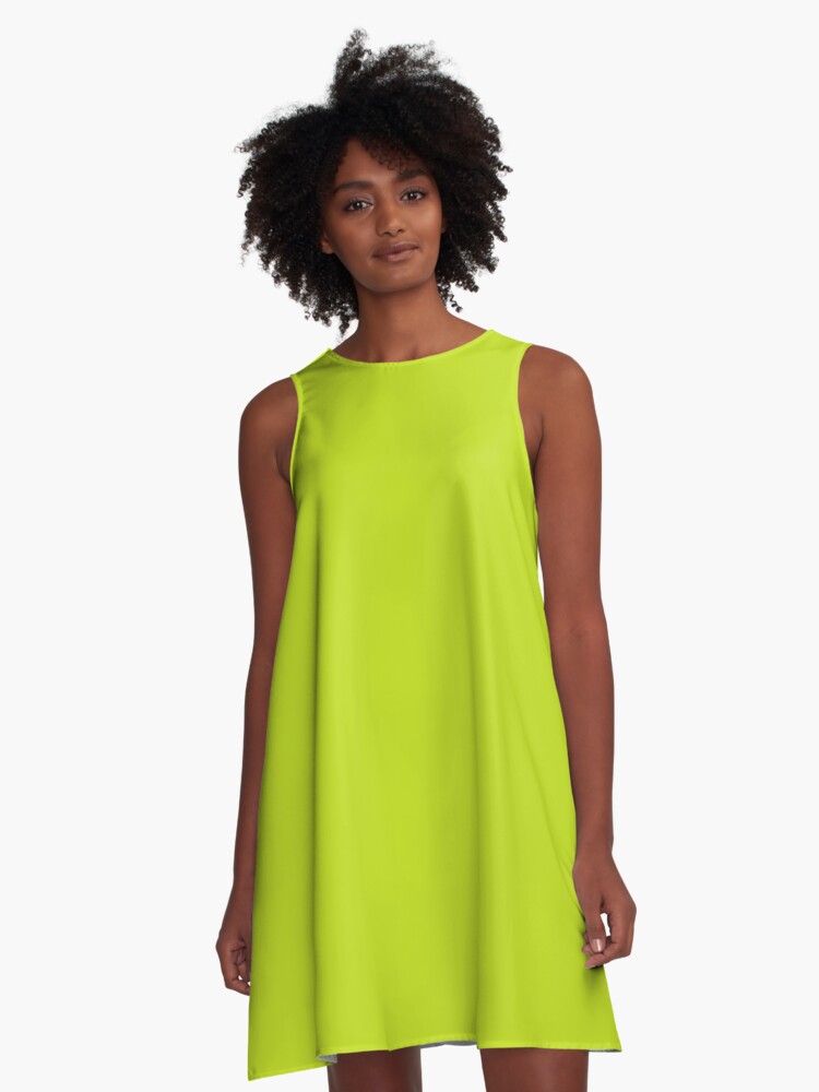 pea green dress