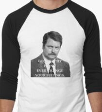 Advice: Geography/Feelings Men's Baseball ¾ T-Shirt