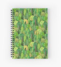 Watercolor forest Spiral Notebook