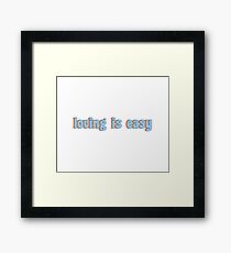 loving is easy rex orange county Framed Print