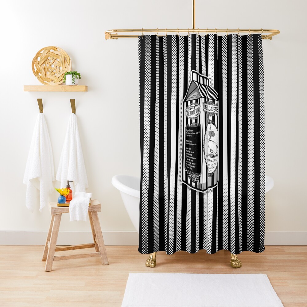 Beetle Juice Shower Curtain
