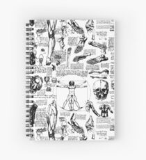 Da Vinci's Anatomy Sketches Spiral Notebook