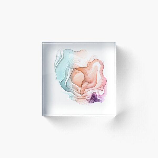 Summer marble Acrylic Block
