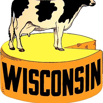 Artwork thumbnail, Wisconsin State Vintage Travel Decal by hilda74