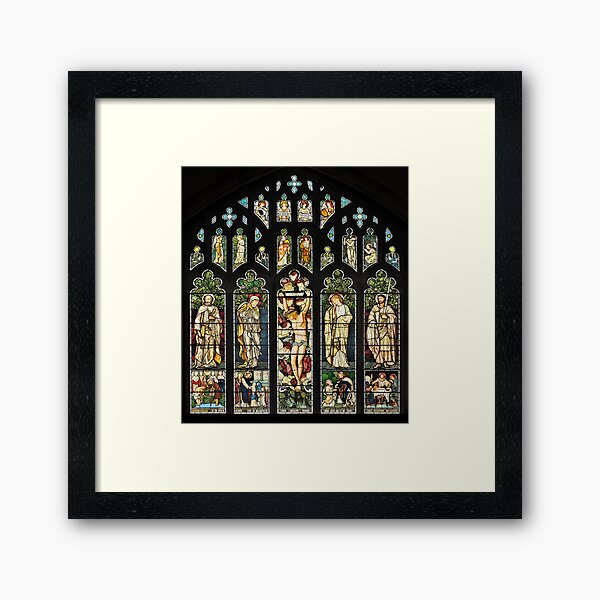 The East Window of Troutbeck Church, Cumbria Framed Art Print