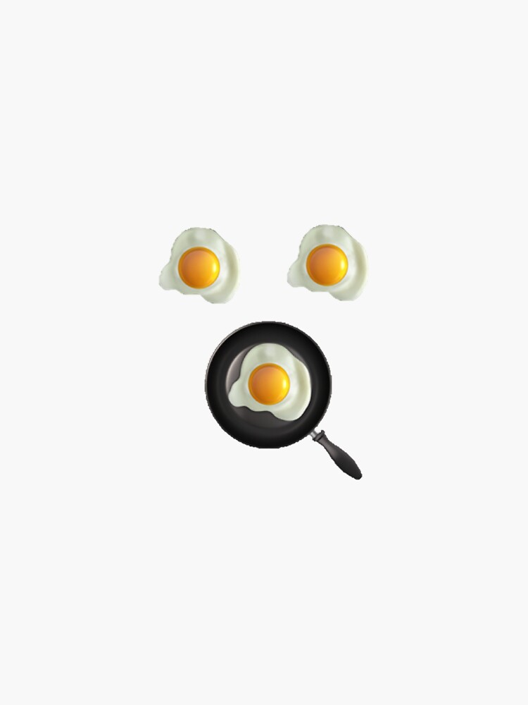 "fried egg emoji" Sticker by LORRAUN Redbubble