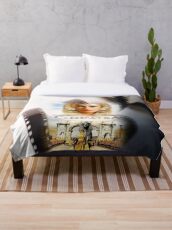 History of Cleopatra Throw Blanket