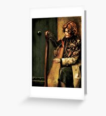 Harpist Greeting Card