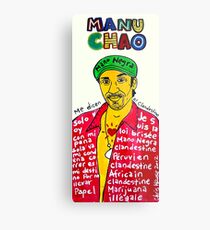 Manu Chao Reggae Ska Pop Folk Art Metal Print